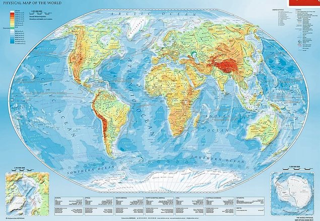 Puzzle1000 Układanka Fizyczna MAPA ŚWIATA Edukacyjne 12+ Trefl 10463