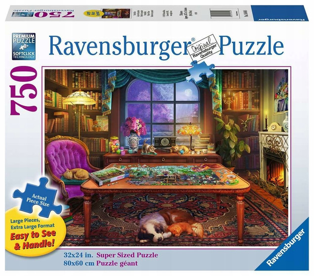 Puzzle Ravensburger 750 elementów Pokój fana puzzli