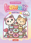 Kotki Kawaii. Kolorowanka z naklejkami Wiktoria Kohnke