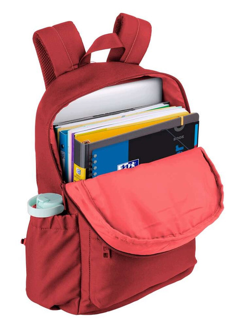 Plecak szkolny Oxford B-You 21L ceglany czerwony na laptopa 16" RPET