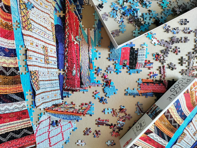 Puzzle Tactic 1000 elementów Chefchouen Maroko – Niebieskie Miasto