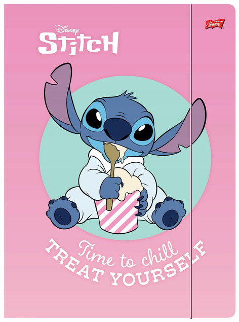 Teczka z gumką A4 tekturowa ST.RIGHT LILO&STITCH 300 g/m2