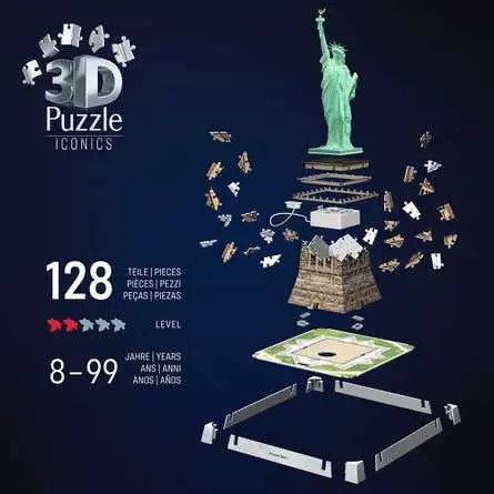 Puzzle 3D Iconics Statua Wolności Ravensburger