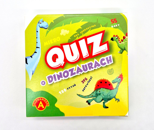 Gra planszowa Mikro Quiz o dinozaurach Alexander