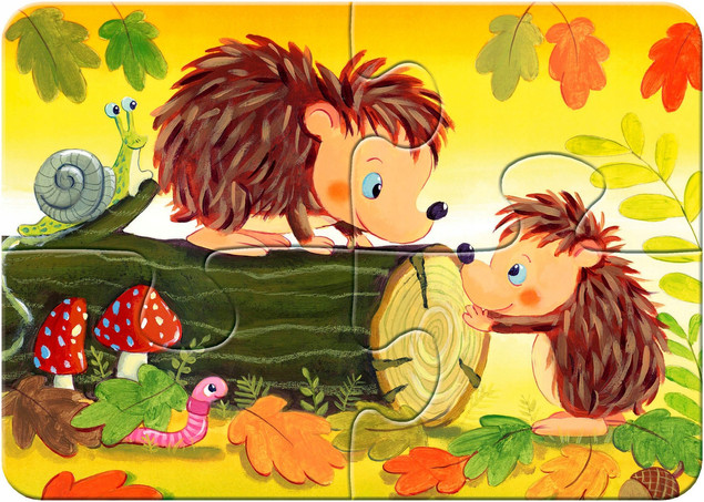 Puzzle Ravensburger 20 elementów Małe rodziny zwierząt