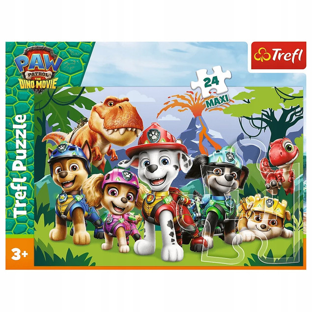 Trefl Puzzle 24 Maxi Psi Patrol, Prehistoryczna przyjaźń