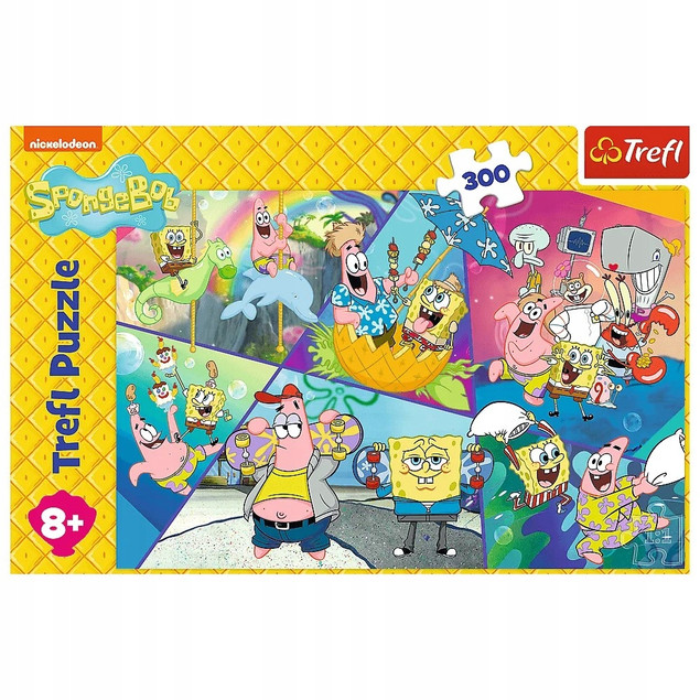 PUZZLE 300 SPONGEBOB W BIKINI DOLNYM 23038 TREFL