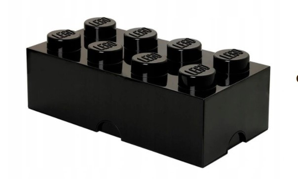Pojemnik LEGO Storage Brick 8 Czarny (50x25x18cm) 40041733