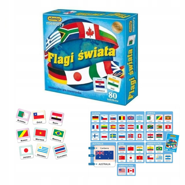 FLAGI Memory – Gra pamięciowa z flagami świata