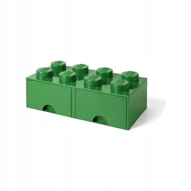 LEGO 40061734 Pojemnik na klocki z szufladami 4x2 zielony - Organizer na zabawki