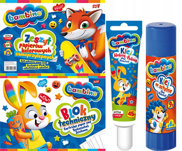 Bambino Wyprawka Szkolna Duży Zestaw Do Szkoły 21 Elementów