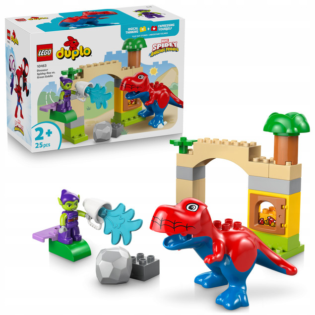 LEGO DUPLO Dinozaur Spidey-Rex i Zielony Goblin 10463