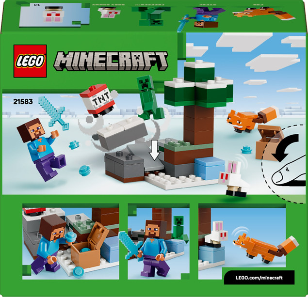 LEGO Minecraft Przygoda Steve’a w tajdze 21583