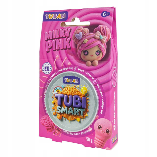 TUBI SMART PLASTELINA - MILKY PINK 50 g