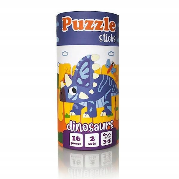 Puzzle Patyczki Roter Kafer Dinozaury 16 el. Edukacyjna Układanka dla Dzieci