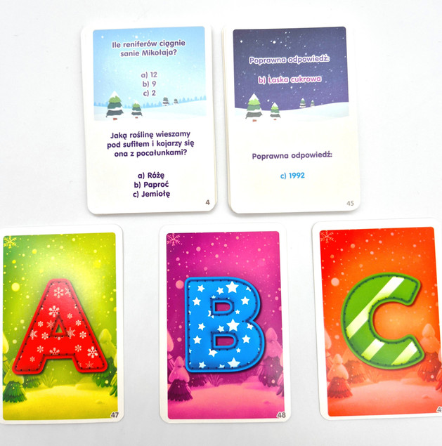 ŚWIĄTECZNY QUIZ Gra Karciana Edukacyjna 7+ Multigra 0530