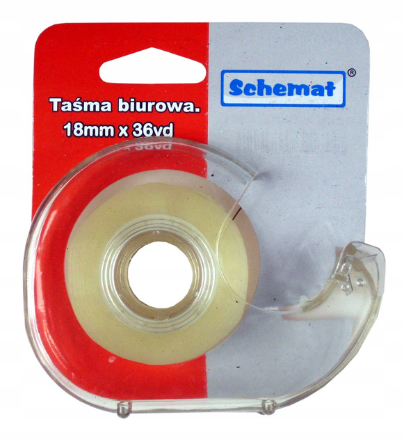 Taśma z dyspenserem Schemat 18 mm x 36 m