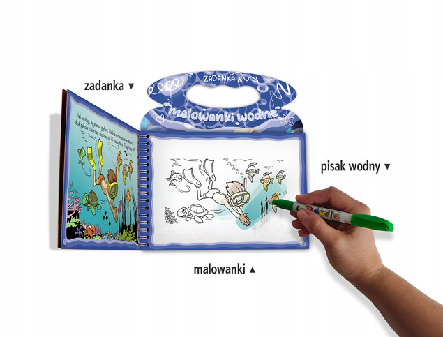 Zadanka i malowanki wodne Zwierzęta wodne