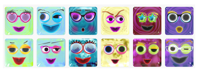 KLOCKI MELI Figurki EMOTI RAINBOW 12 sztuk - Rozwój Emocji i Kreatywności