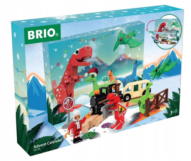 BRIO Dino Kalendarz Adwentowy z dinozaurami 36120