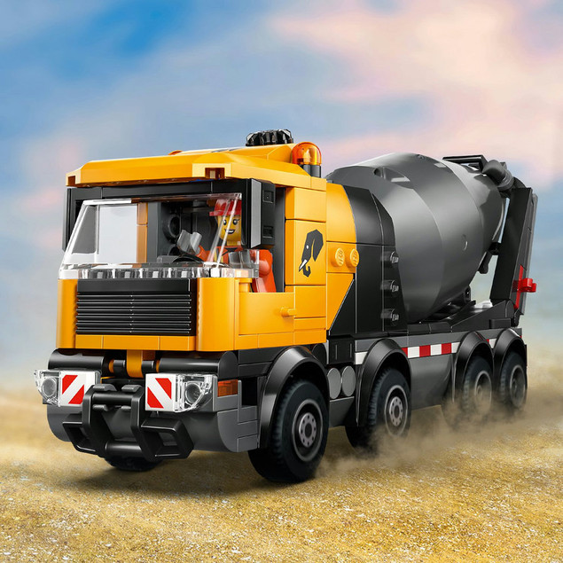LEGO City 60478 Betoniarka z Bębnem i Minifigurkami