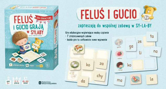 Feluś i Gucio grają w sylaby Nasza Księgarnia