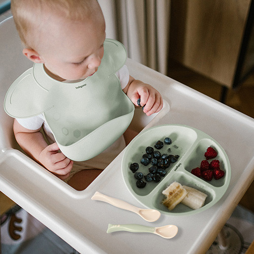 Sztućce ŁYŻECZKI Dla Niemowląt 6m Elastyczne Plastyczne x2 BABYONO 1066/07