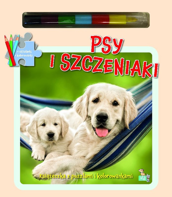 Książeczki z puzzlami Psy i szczeniaki Praca zbiorowa