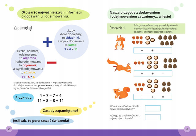 Matematyka Klasa 1-3: Dodawanie i Odejmowanie. Mądry Uczeń, Tamara Malska