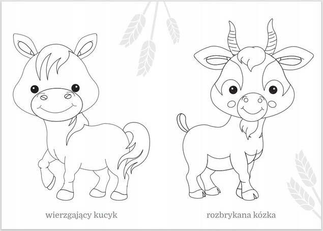Maluszkowe malowanie. Zwierzęta na wsi