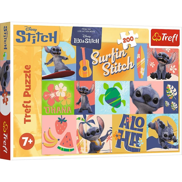 PUZZLE 200 Hawajskie przygody /Disney Stitch 13331 Trefl_1