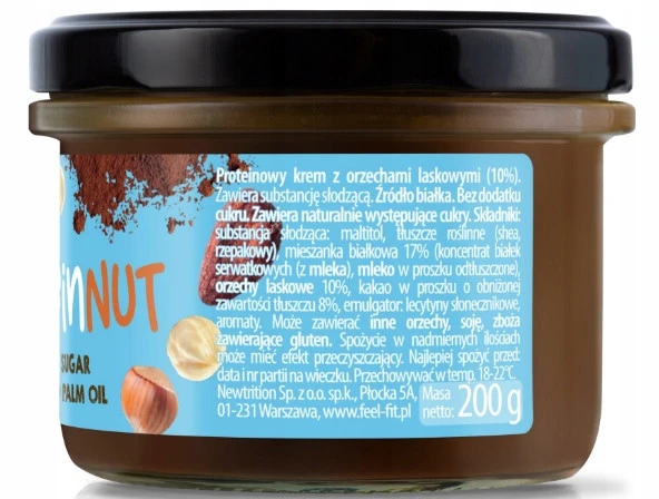 Feel Fit Protein Nut Proteinowy krem z orzechami laskowymi 200 g