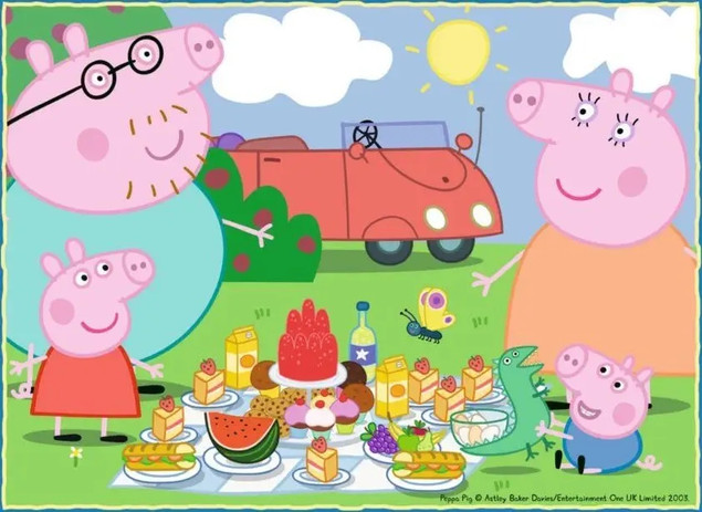Puzzle Ravensburger 72 elementy Świnka Peppa 4w1