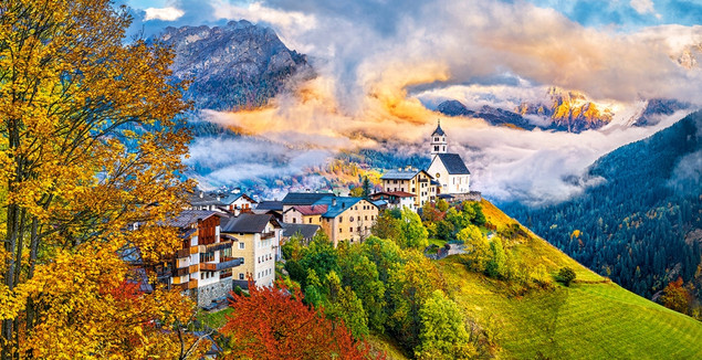 Puzzle 4000 Układanka Krajobraz WŁOCHY Góry Widok Santa Lucia 9+ Castorland