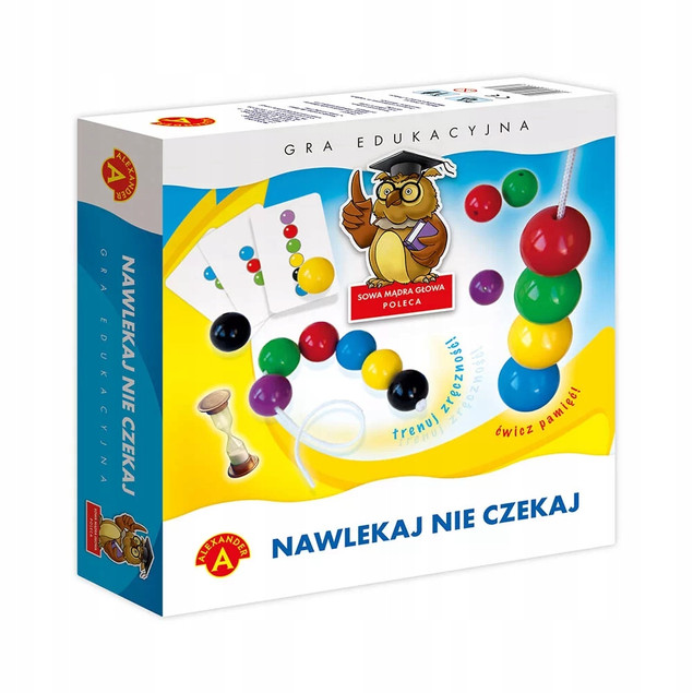 Gra edukacyjna Sowa Mądra Głowa Nawlekaj Nie Czekaj