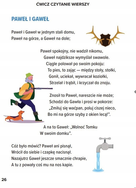 Ćwiczenia nauki czytania metodą sylabową z naklejkami