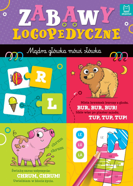 Wierszyki logopedyczne do powtarzania i kolorowania dla dzieci | Bogusław Michalec