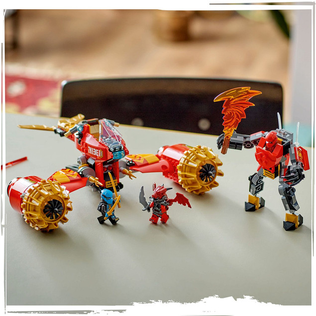 Klocki LEGO Ninjago 71830 Burzowy Jeździec-Mech Kaia 2w1 Ruchome Części