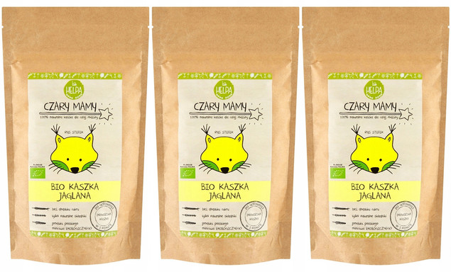 3x HELPA Ekologiczna Kaszka Dla Dzieci Bio Jaglana Czary Mamy (3x200g)