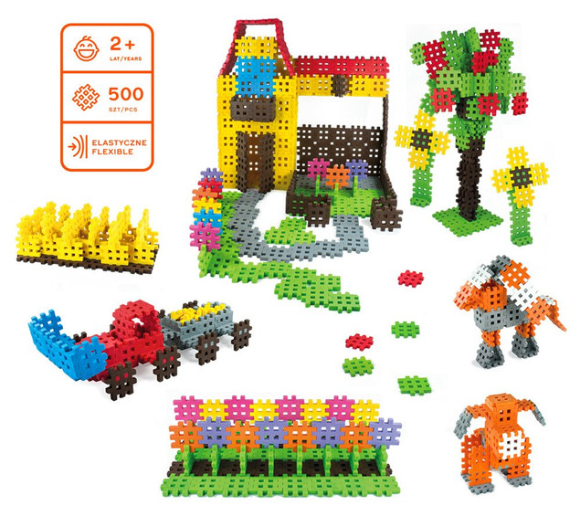 Klocki Mini Waffle 500szt. MARIOINEX 