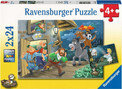 Puzzle Ravensburger 2 elementów Puzzle RAVENSBURGER Bajki 2x24 elementy
