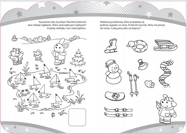 Zdolny 4-latek z naklejkami