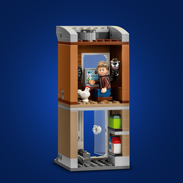 LEGO Marvel 76324 Spider-Man i Oscorp – Zestaw Konstrukcyjny z 8 Minifigurkami