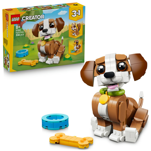 LEGO Creator 3w1 31382 Urocze Zwierzątka: Psotny Szczeniaczek