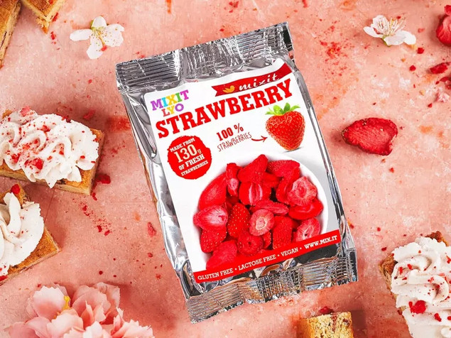 MIXIT Chrupiące Liofilizowane Owoce TRUSKAWKA 13g