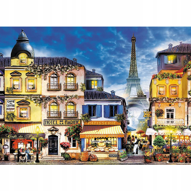 Trefl Puzzle drewniane 1000 el. Francuska uliczka