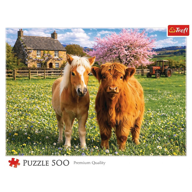Puzzle Trefl 500 elementów Przyjaciele na farmie