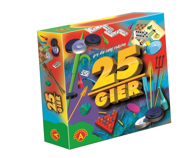 Gry x25 Warcaby Chińczyk Trójkąt Bierki Pchełki 5+ Alexander 0157