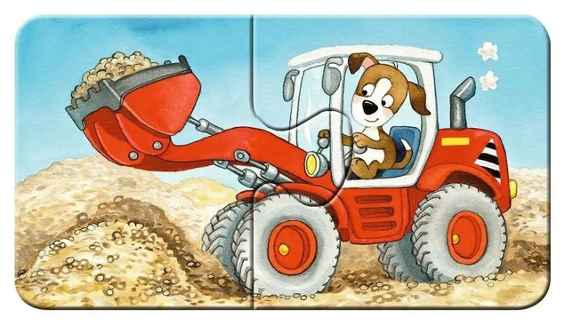 Puzzle Ravensburger Moje první puzzle Zvířátka na stavbě 9x2 dílků