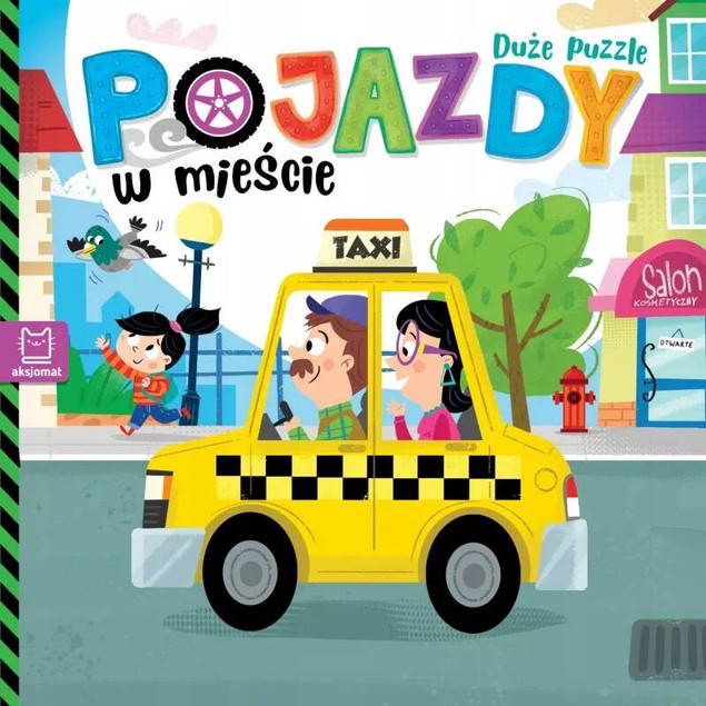 KSIĄŻECZKI DLA DZIECI DUŻE PUZZLE POJAZDY